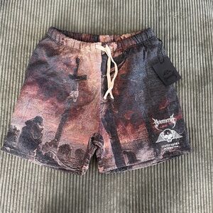 Civil regime xl tapestry shorts rare